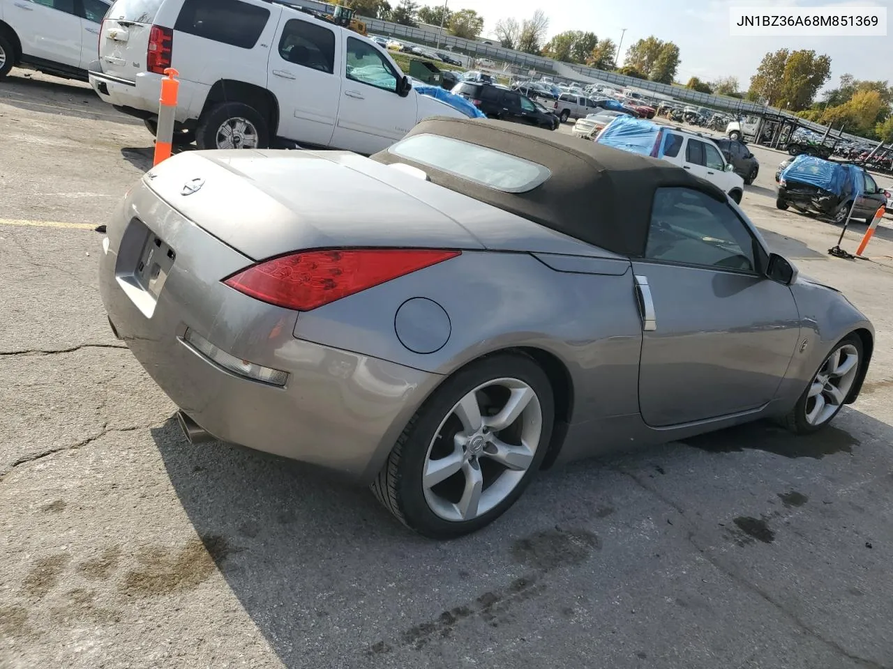 2008 Nissan 350Z Roadster VIN: JN1BZ36A68M851369 Lot: 78302124