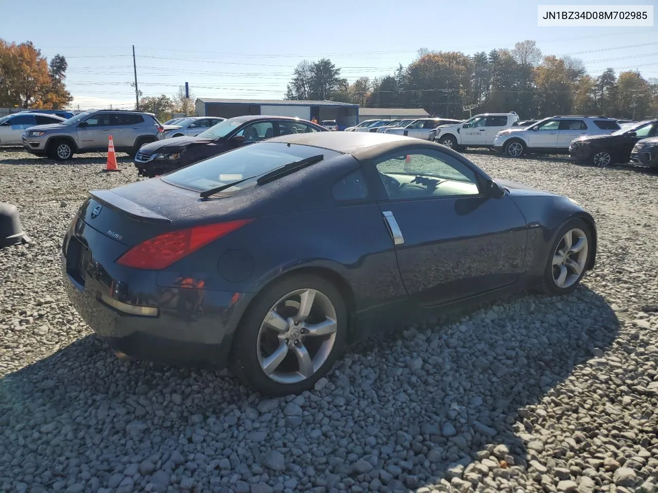 2008 Nissan 350Z Coupe VIN: JN1BZ34D08M702985 Lot: 78518334