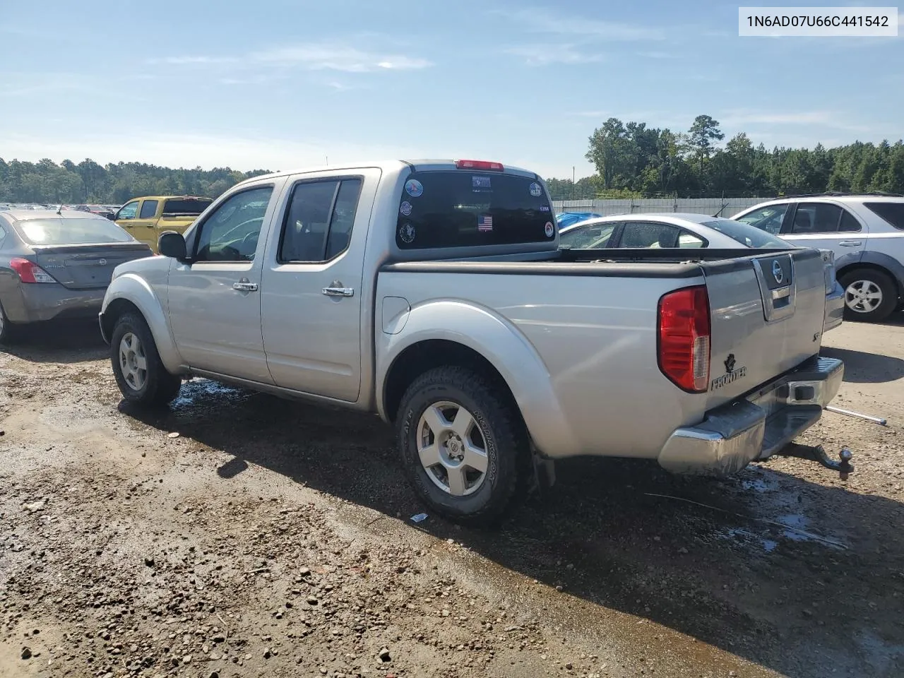 1N6AD07U66C441542 2006 Nissan Frontier Crew Cab Le