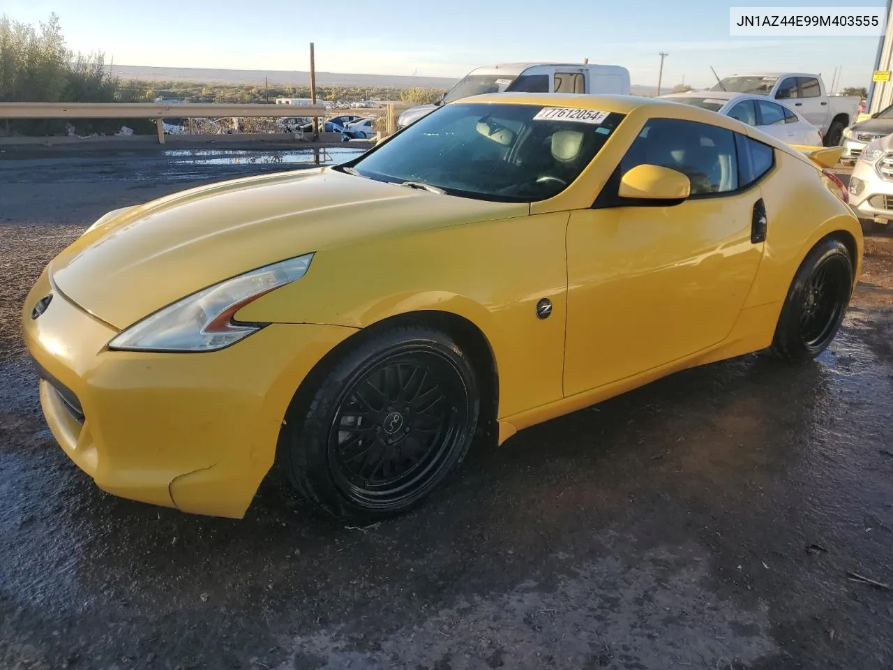 2009 Nissan 370Z VIN: JN1AZ44E99M403555 Lot: 77612054