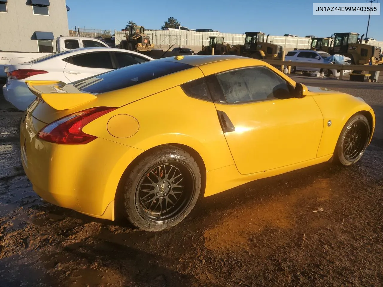 2009 Nissan 370Z VIN: JN1AZ44E99M403555 Lot: 77612054