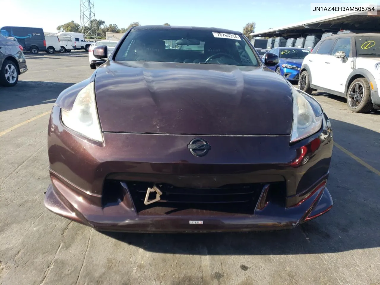 2010 Nissan 370Z VIN: JN1AZ4EH3AM505754 Lot: 75764914