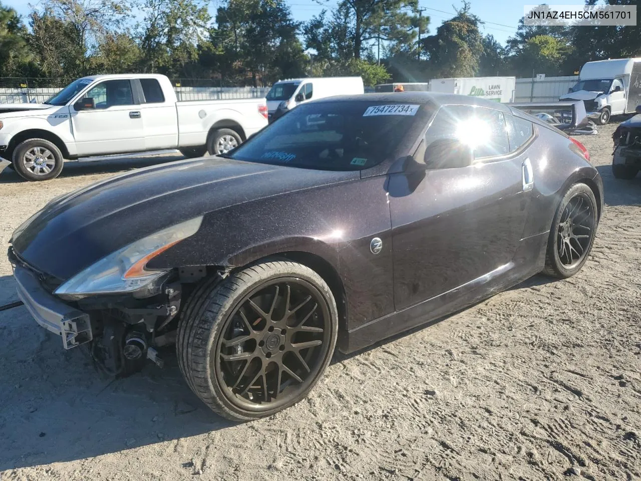 2012 Nissan 370Z Base VIN: JN1AZ4EH5CM561701 Lot: 75472734