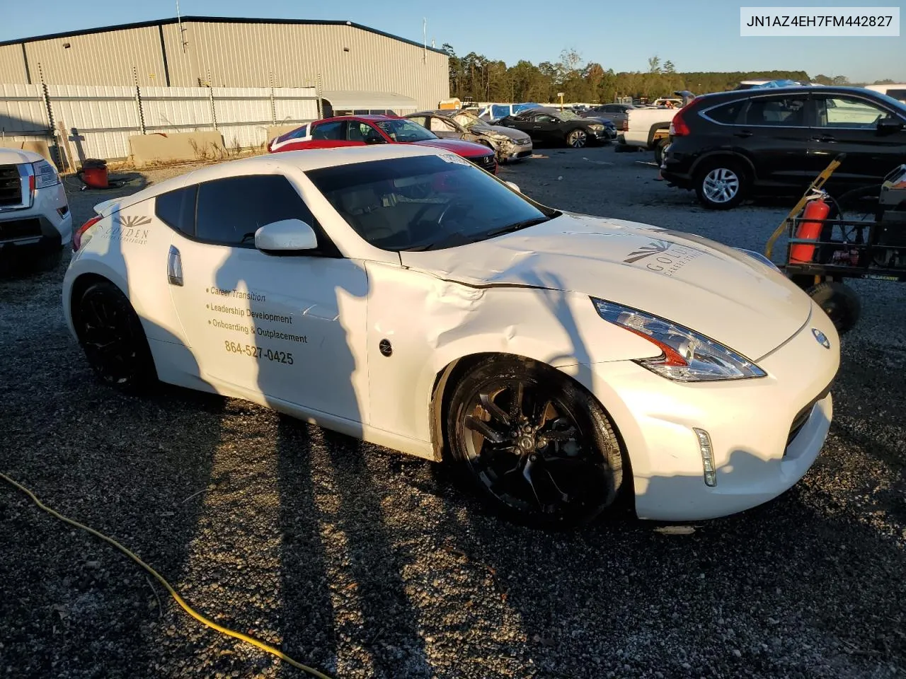 2015 Nissan 370Z Base VIN: JN1AZ4EH7FM442827 Lot: 75876624