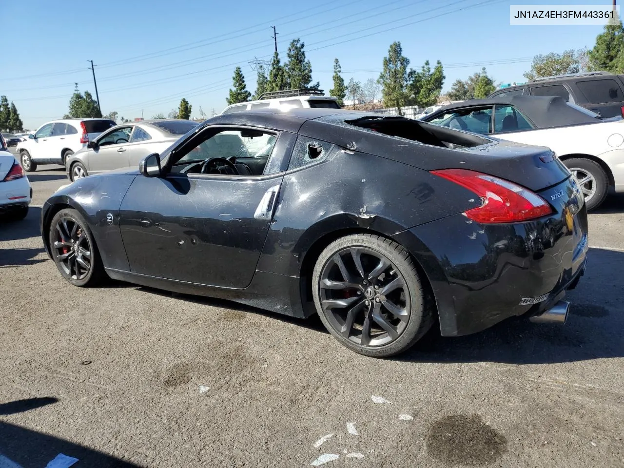 2015 Nissan 370Z Base VIN: JN1AZ4EH3FM443361 Lot: 76965904