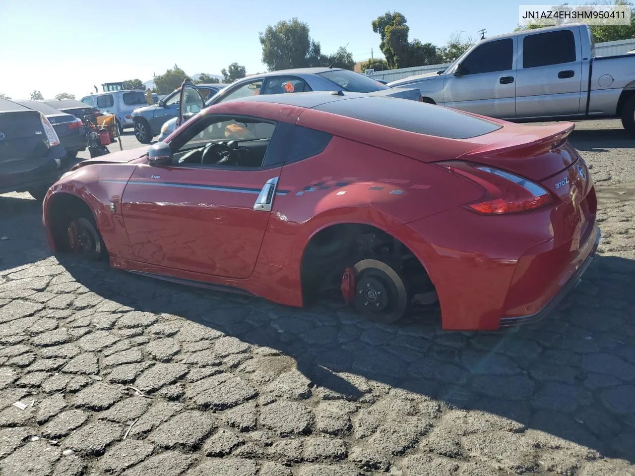 2017 Nissan 370Z Base VIN: JN1AZ4EH3HM950411 Lot: 71238684