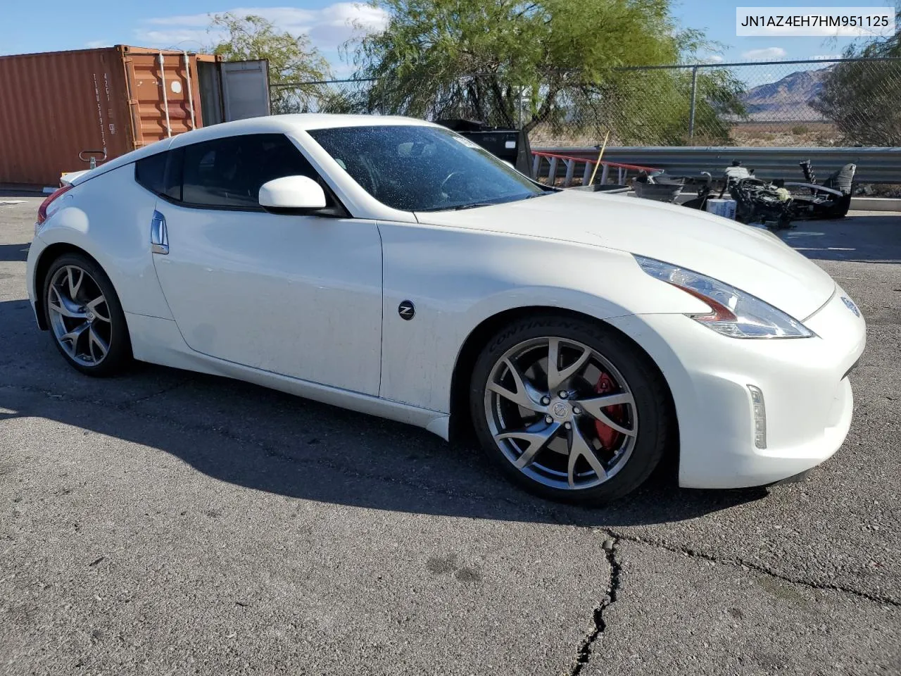 2017 Nissan 370Z Base VIN: JN1AZ4EH7HM951125 Lot: 74824694