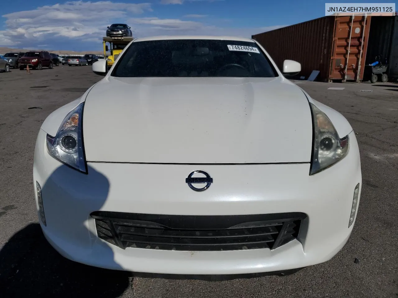 2017 Nissan 370Z Base VIN: JN1AZ4EH7HM951125 Lot: 74824694