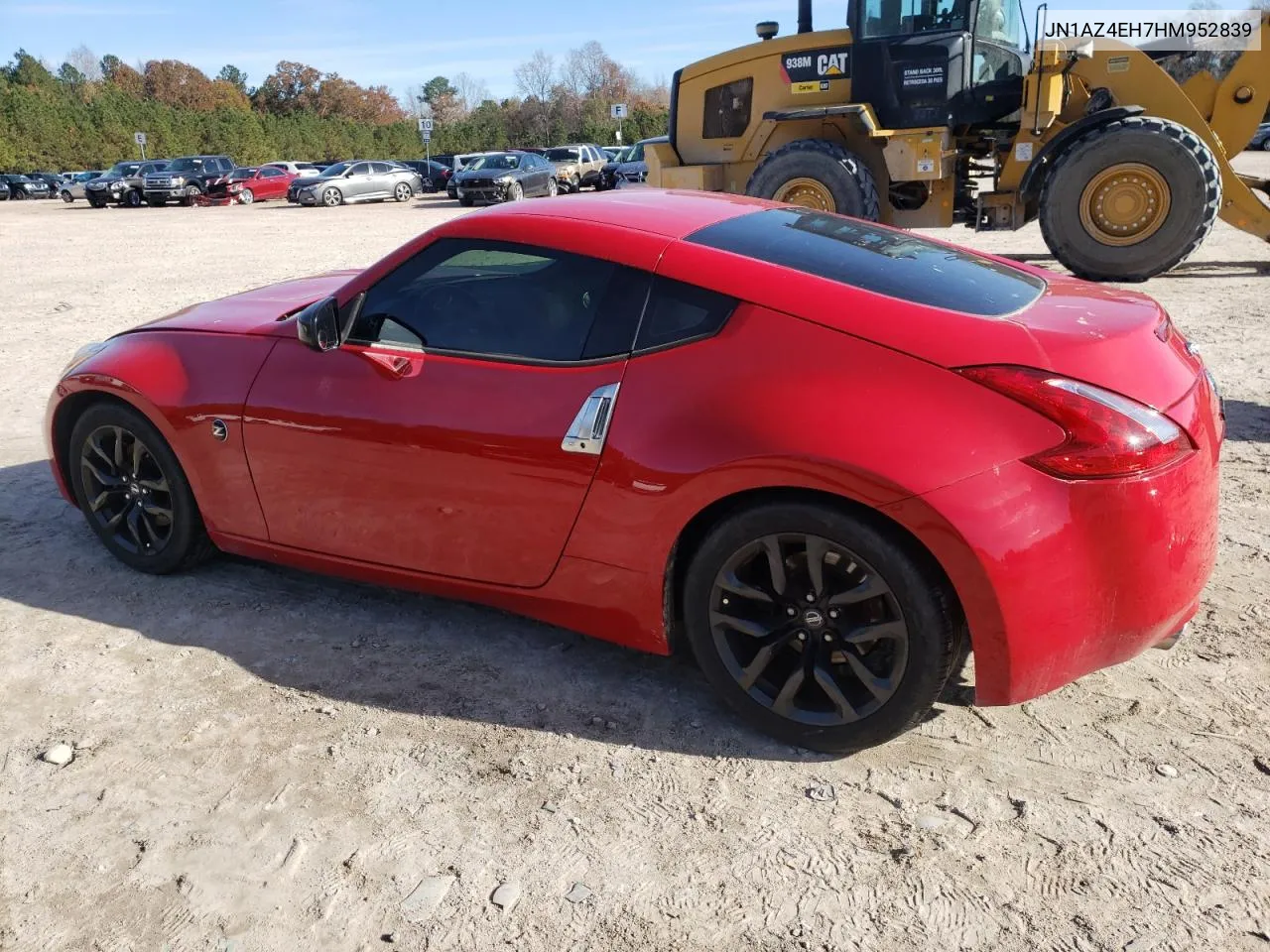 2017 Nissan 370Z Base VIN: JN1AZ4EH7HM952839 Lot: 78248244