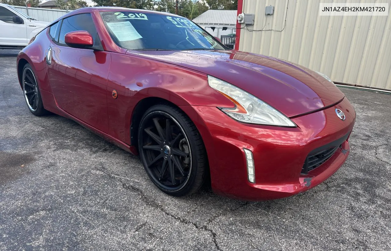 2019 Nissan 370Z Base VIN: JN1AZ4EH2KM421720 Lot: 81575494