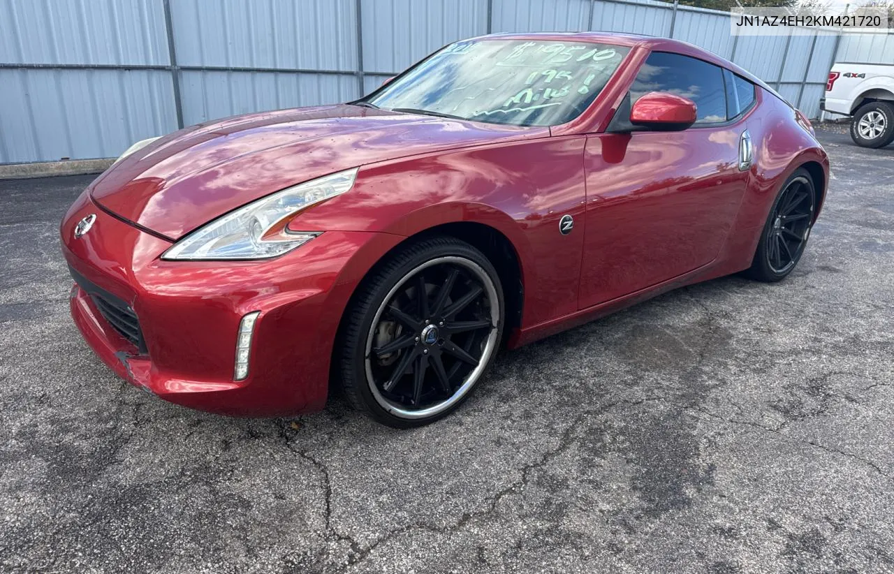 2019 Nissan 370Z Base VIN: JN1AZ4EH2KM421720 Lot: 81575494