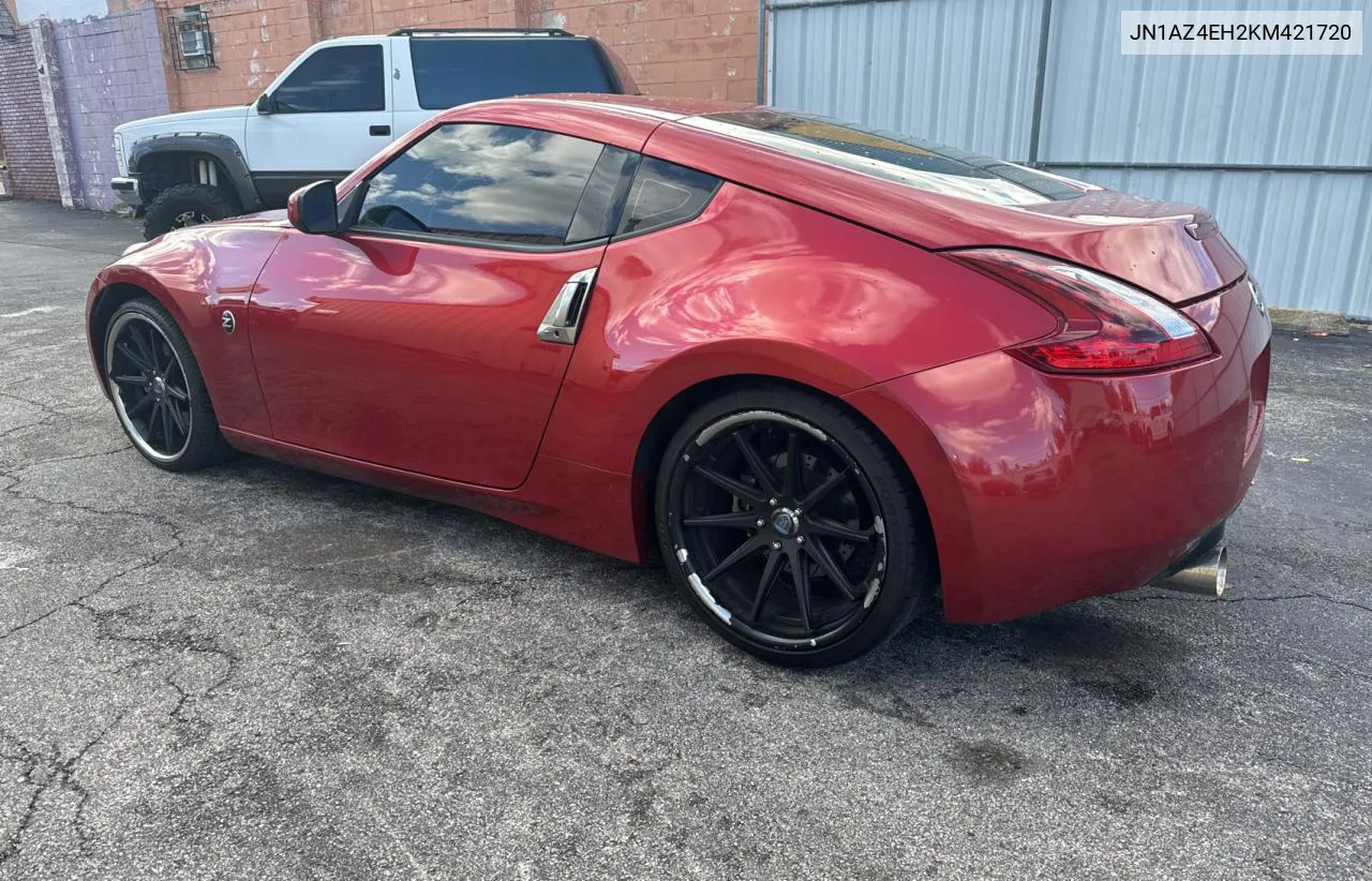 2019 Nissan 370Z Base VIN: JN1AZ4EH2KM421720 Lot: 81575494