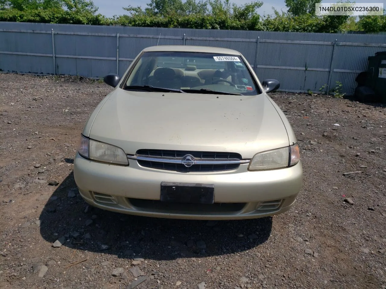 1999 Nissan Altima Xe VIN: 1N4DL01D5XC236300 Lot: 55746504