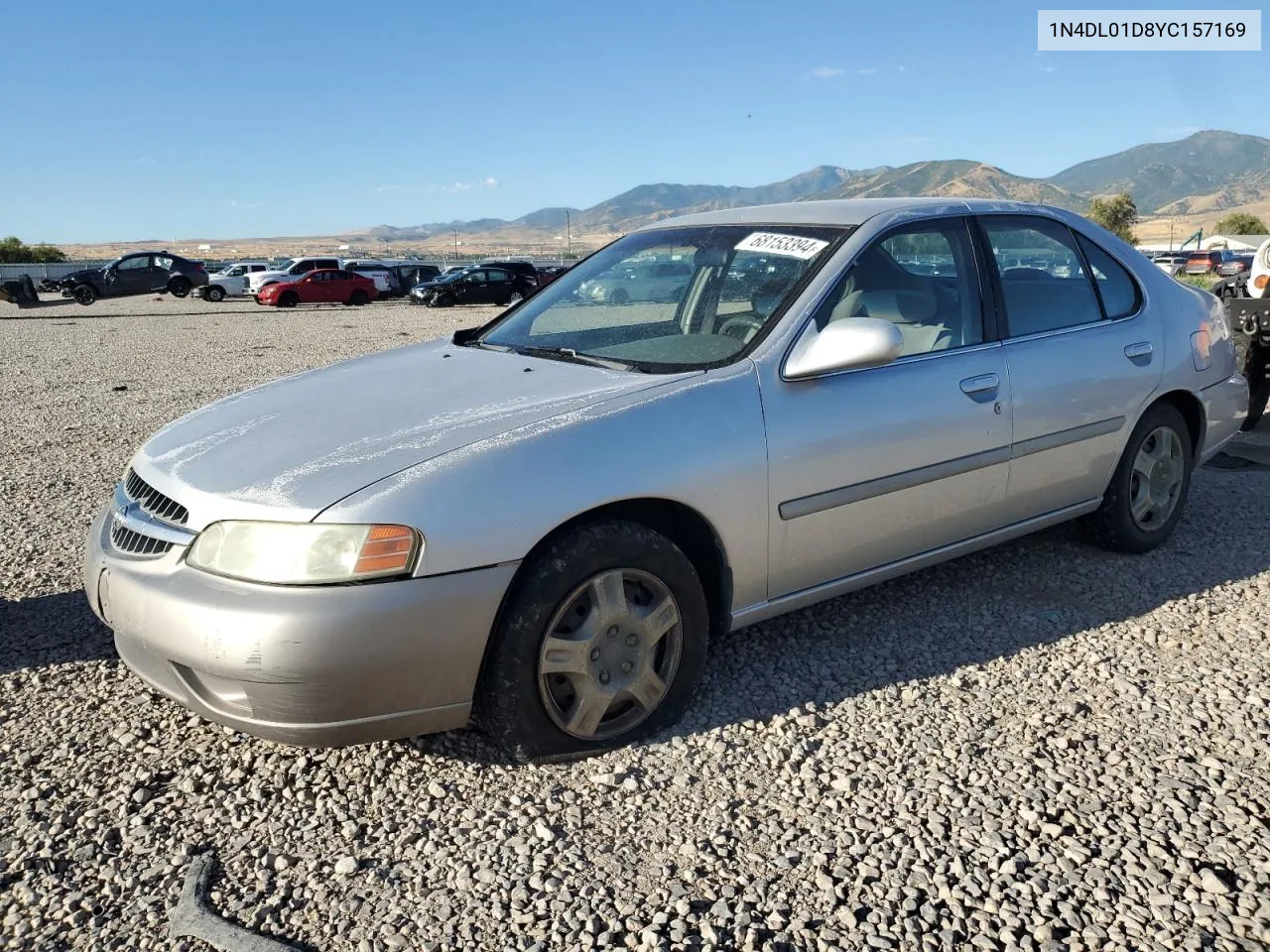 2000 Nissan Altima Xe VIN: 1N4DL01D8YC157169 Lot: 68153394