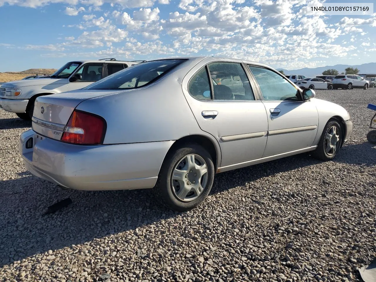 2000 Nissan Altima Xe VIN: 1N4DL01D8YC157169 Lot: 68153394