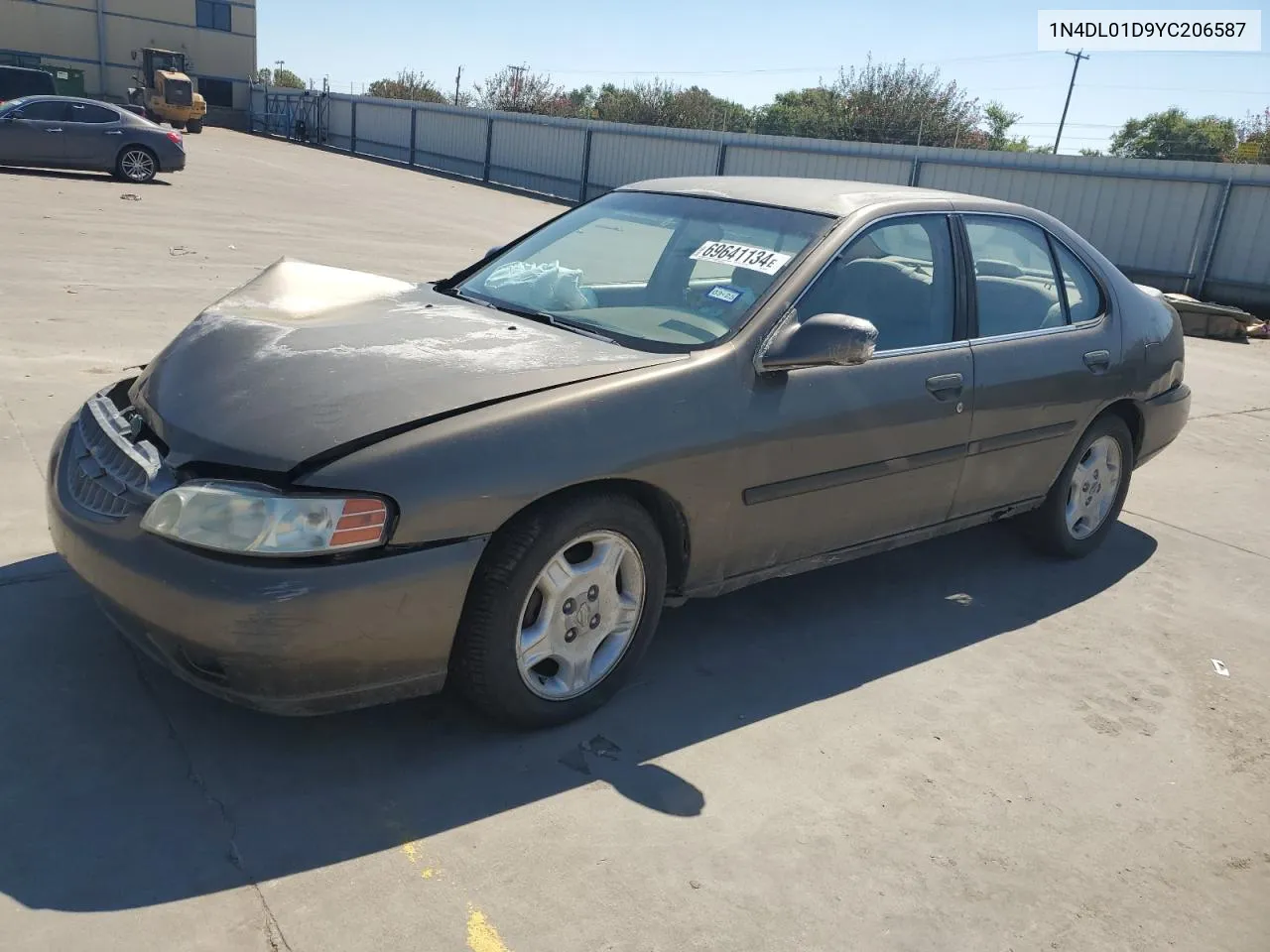 2000 Nissan Altima Xe VIN: 1N4DL01D9YC206587 Lot: 69641134