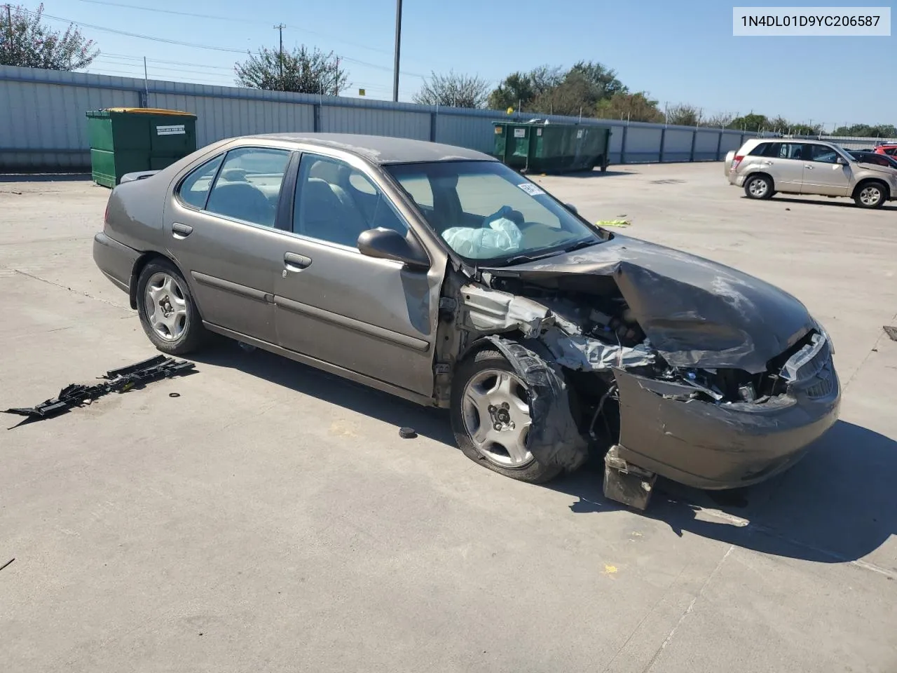 2000 Nissan Altima Xe VIN: 1N4DL01D9YC206587 Lot: 69641134