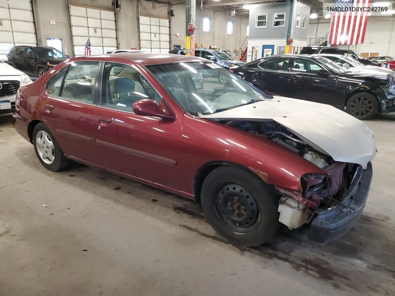 2000 Nissan Altima Xe VIN: 1N4DL01D8YC242769 Lot: 70635434