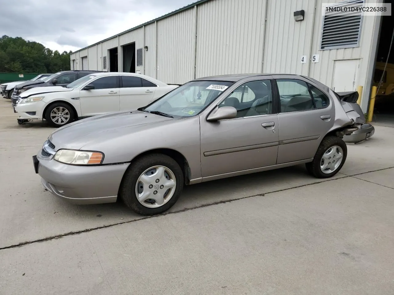 2000 Nissan Altima Xe VIN: 1N4DL01D4YC226388 Lot: 71085554