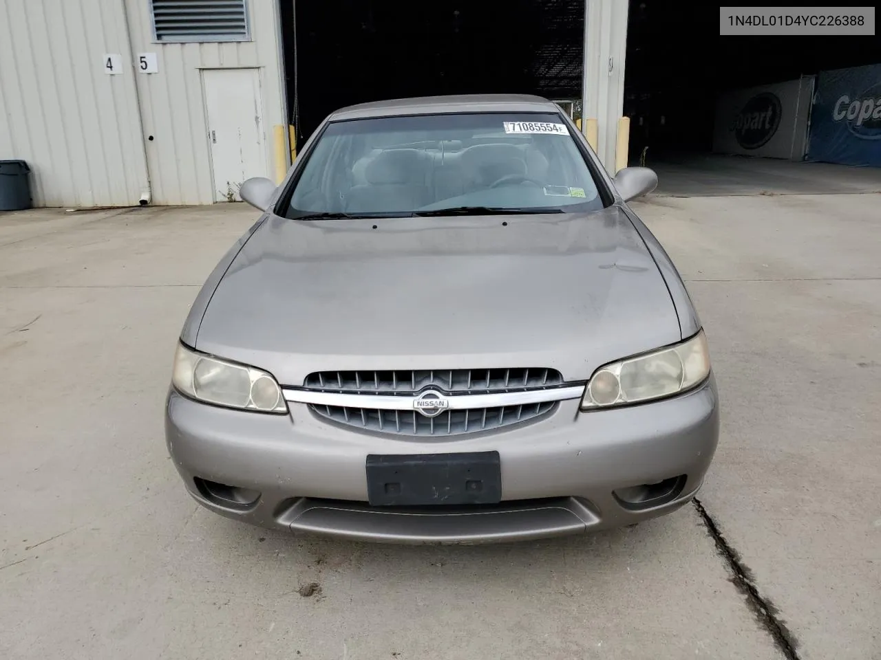 2000 Nissan Altima Xe VIN: 1N4DL01D4YC226388 Lot: 71085554