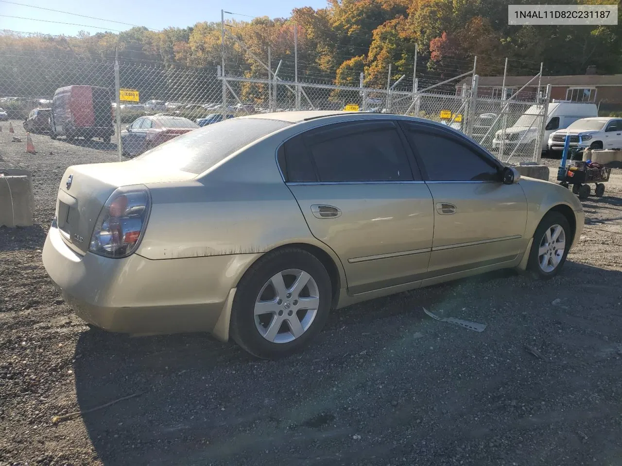 2002 Nissan Altima Base VIN: 1N4AL11D82C231187 Lot: 76719254