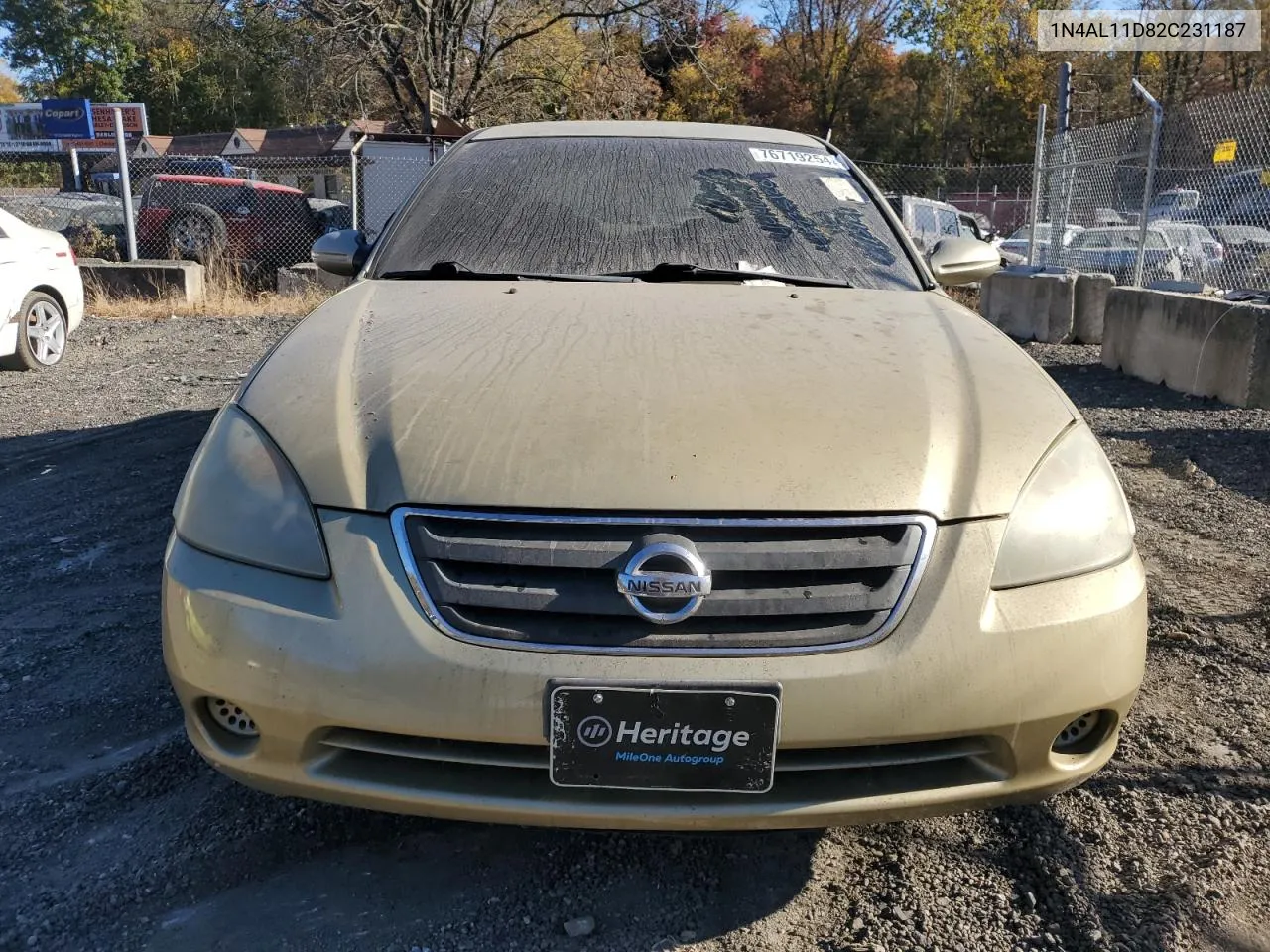 2002 Nissan Altima Base VIN: 1N4AL11D82C231187 Lot: 76719254