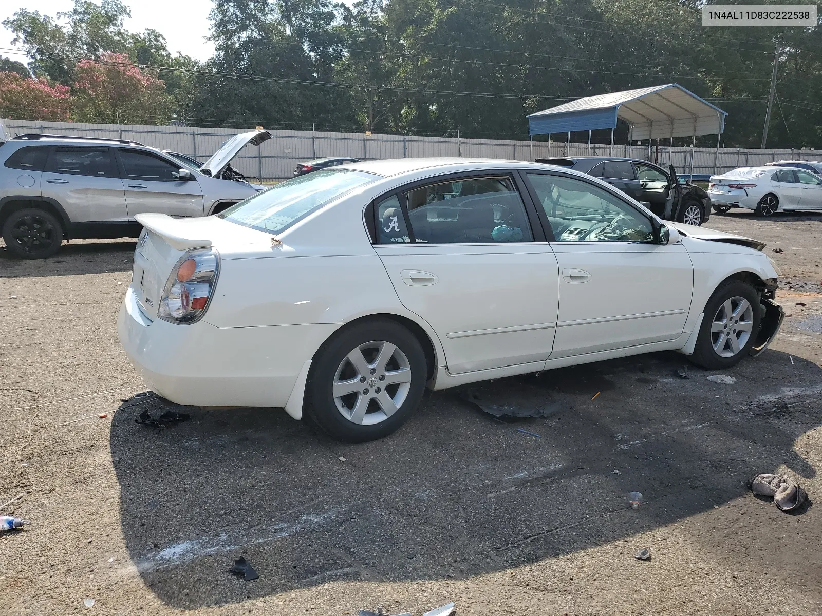 2003 Nissan Altima Base VIN: 1N4AL11D83C222538 Lot: 67789294