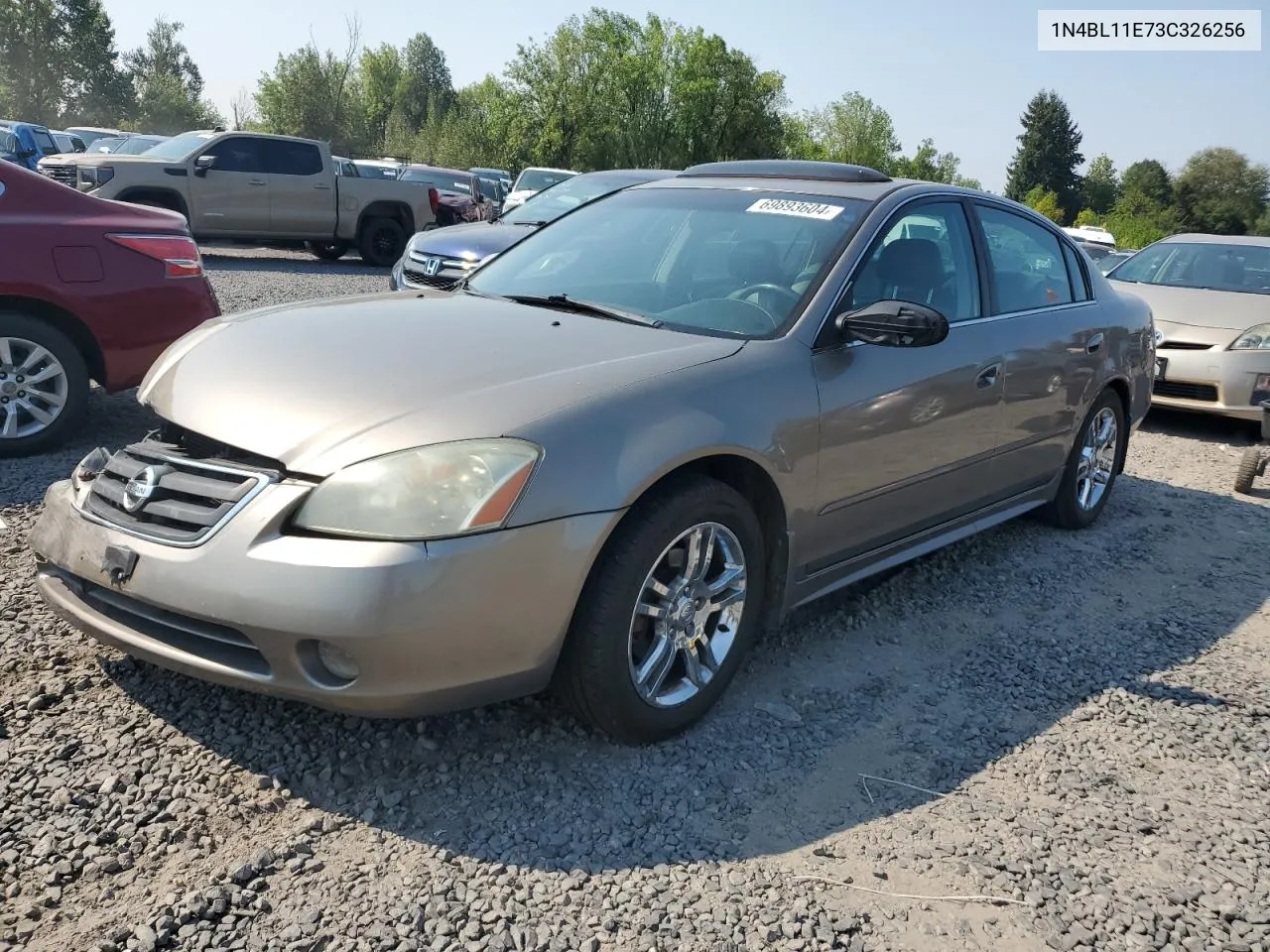 2003 Nissan Altima Se VIN: 1N4BL11E73C326256 Lot: 69893604