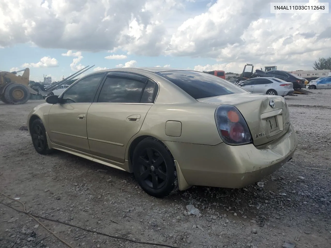 2003 Nissan Altima Base VIN: 1N4AL11D33C112643 Lot: 72604764