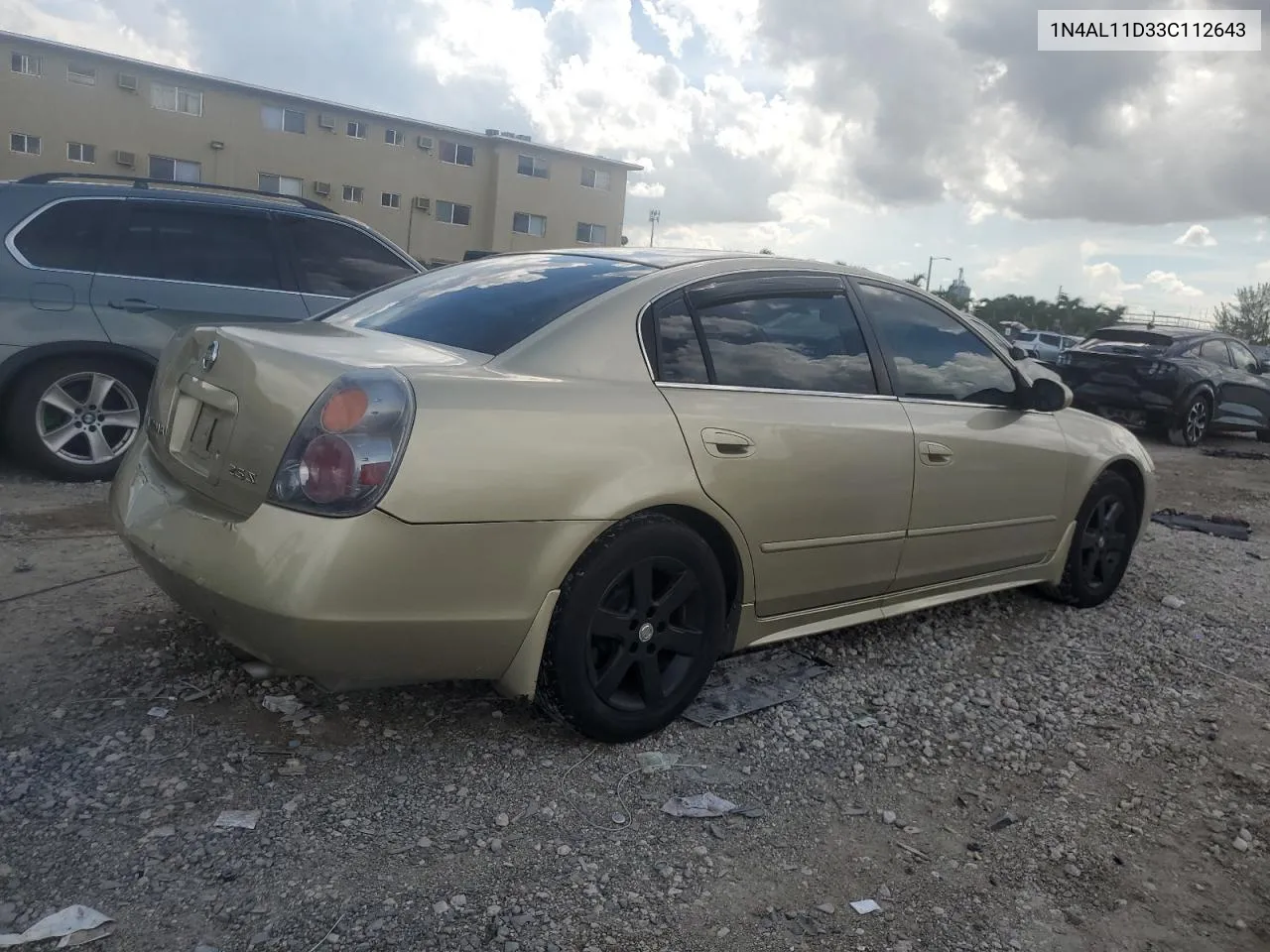 2003 Nissan Altima Base VIN: 1N4AL11D33C112643 Lot: 72604764