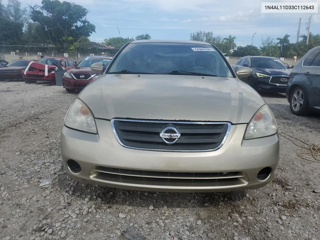 2003 Nissan Altima Base VIN: 1N4AL11D33C112643 Lot: 72604764