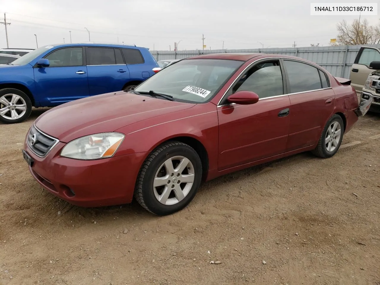 2003 Nissan Altima Base VIN: 1N4AL11D33C186712 Lot: 77908244