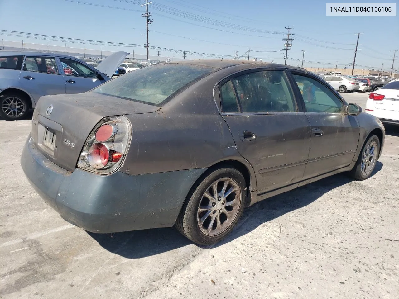 2004 Nissan Altima Base VIN: 1N4AL11D04C106106 Lot: 69338564