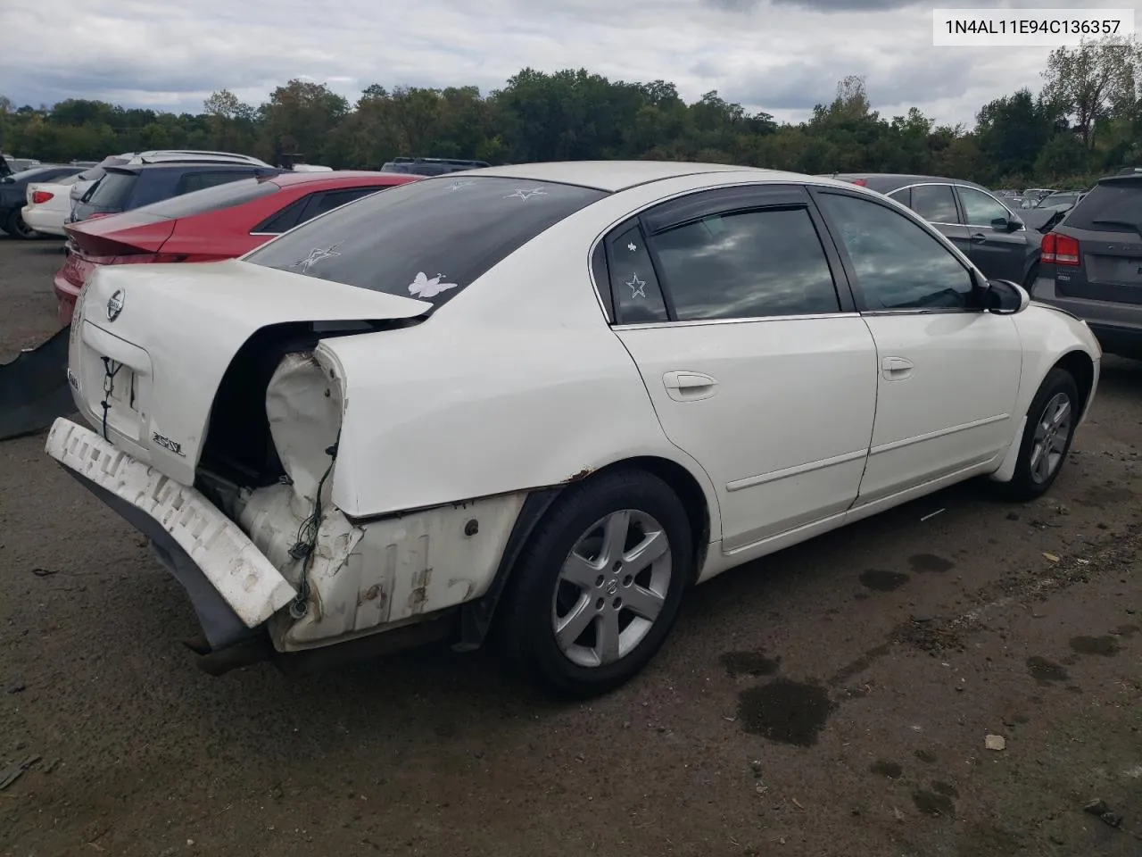 2004 Nissan Altima Base VIN: 1N4AL11E94C136357 Lot: 72603184