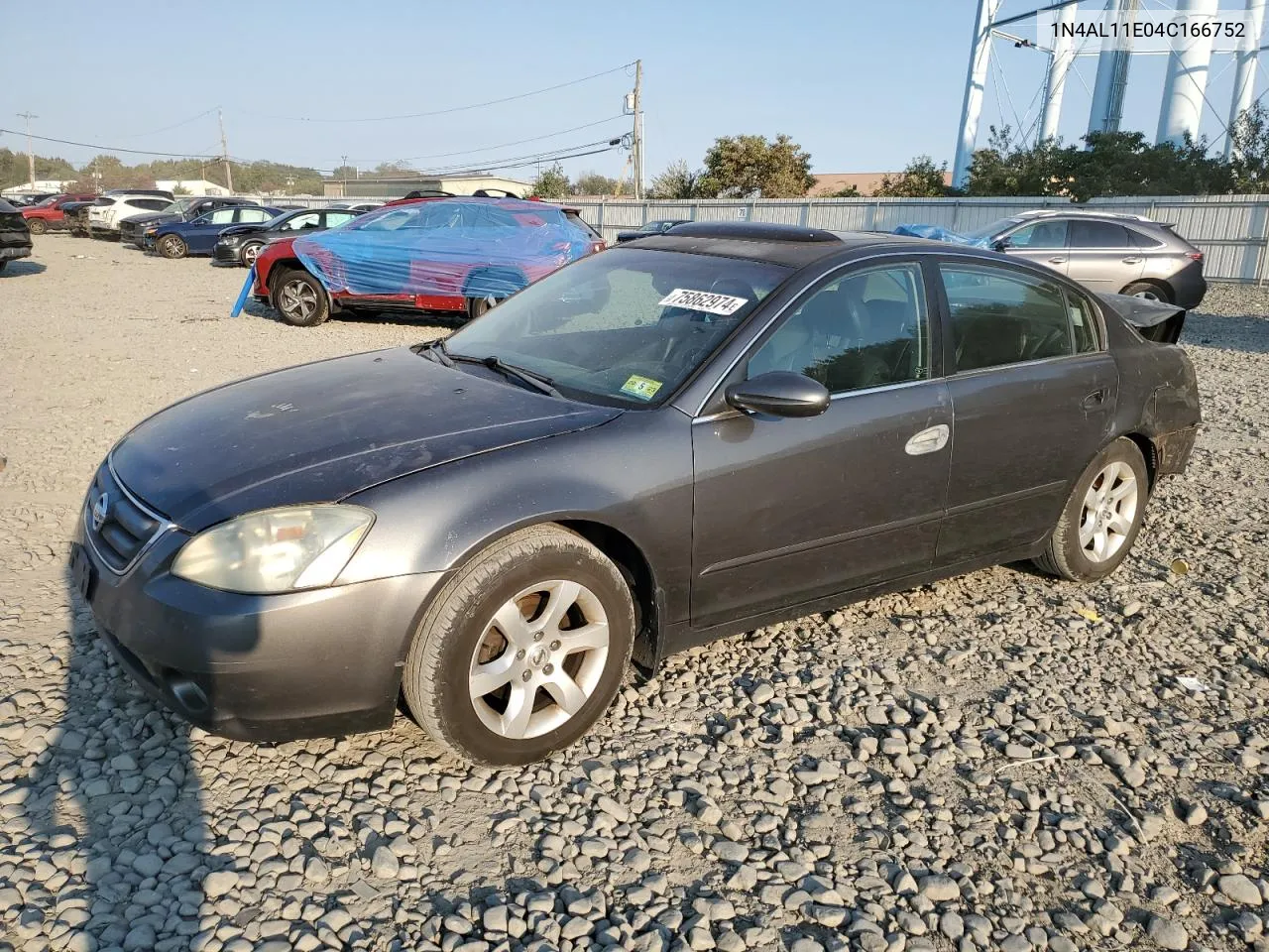 2004 Nissan Altima Base VIN: 1N4AL11E04C166752 Lot: 75862974