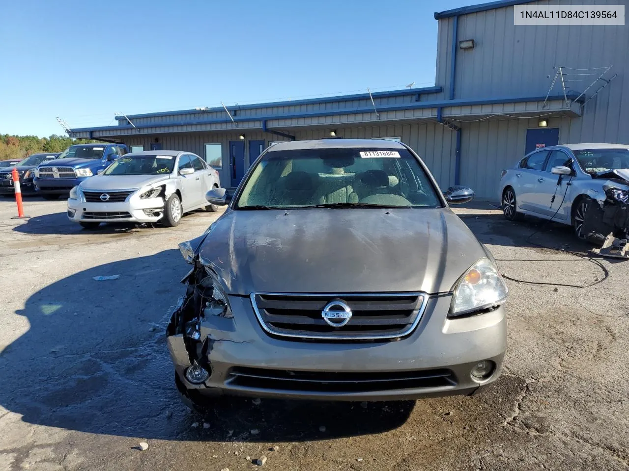 2004 Nissan Altima Base VIN: 1N4AL11D84C139564 Lot: 81131684