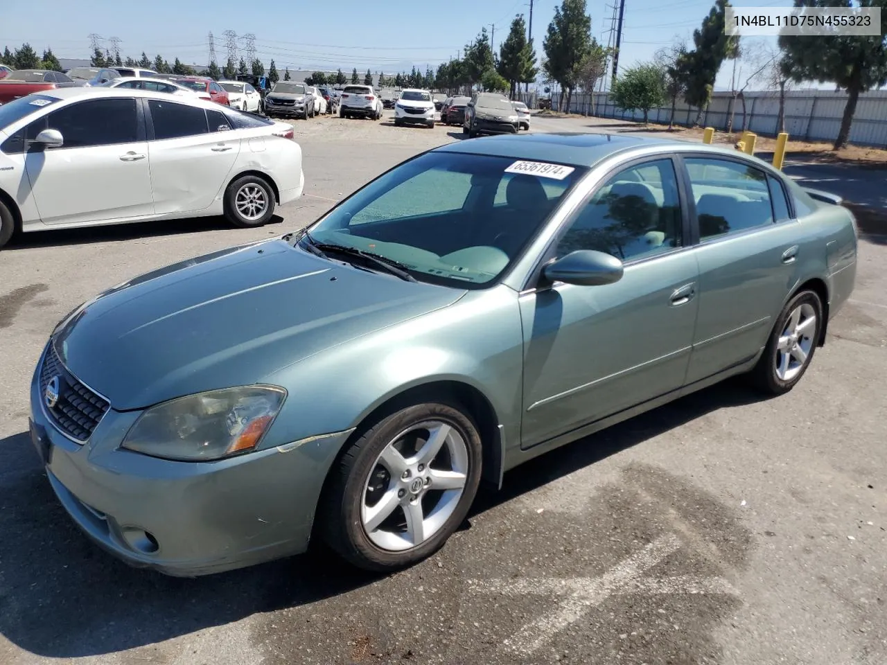 2005 Nissan Altima Se VIN: 1N4BL11D75N455323 Lot: 65361974