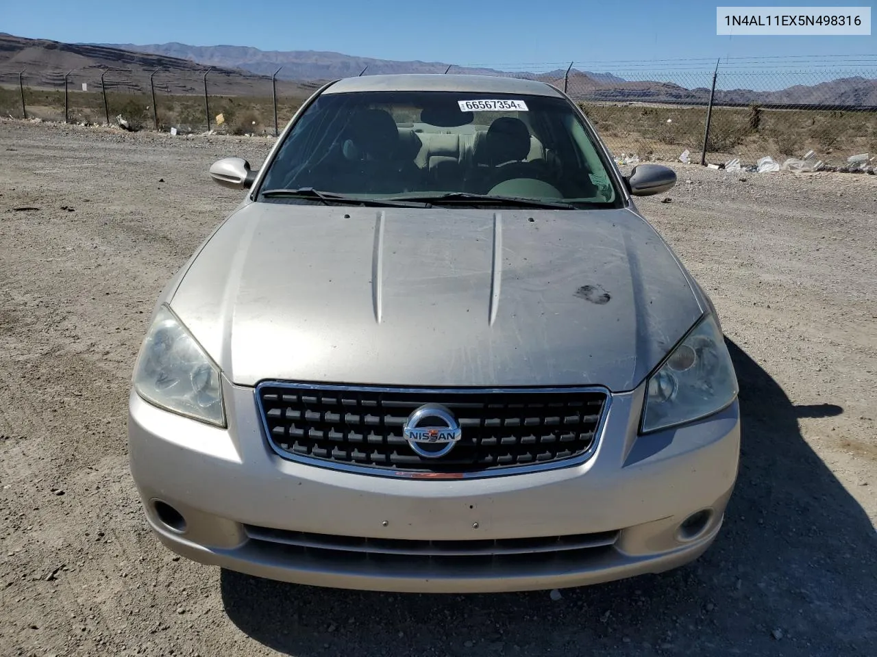 2005 Nissan Altima S VIN: 1N4AL11EX5N498316 Lot: 66567354