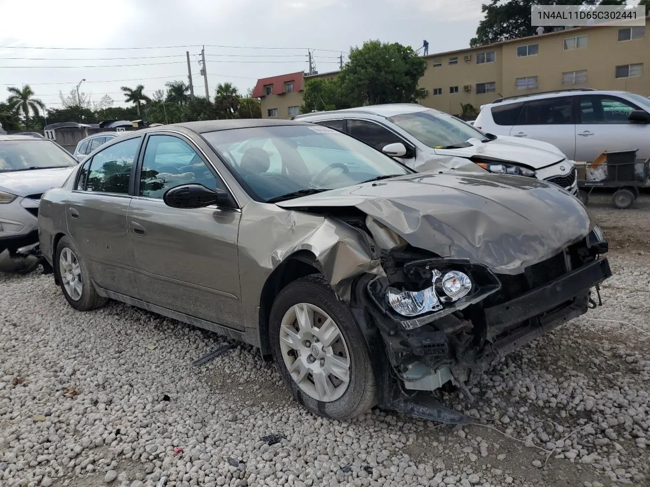 2005 Nissan Altima S VIN: 1N4AL11D65C302441 Lot: 66838684