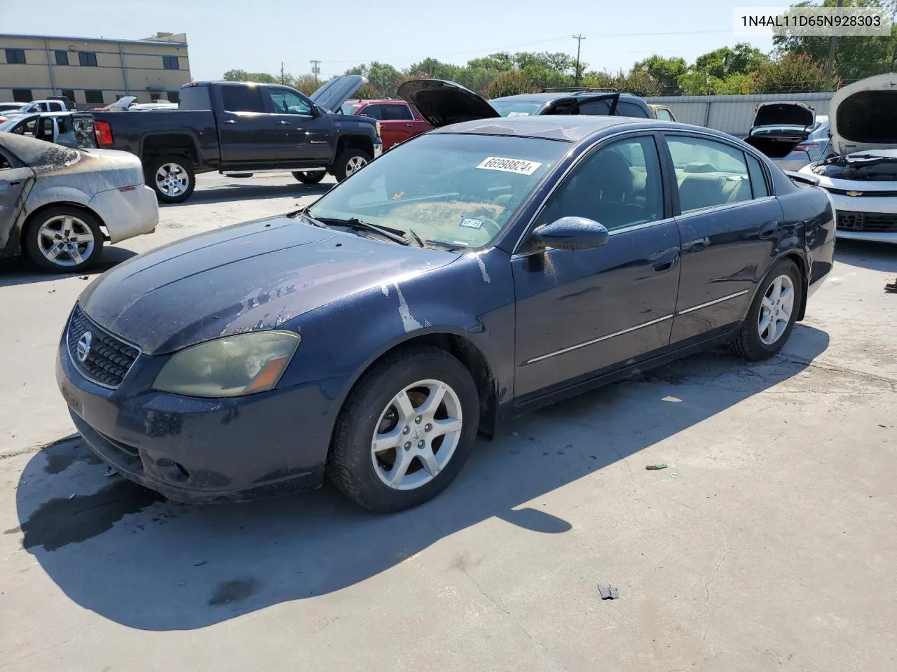 2005 Nissan Altima S VIN: 1N4AL11D65N928303 Lot: 66998824