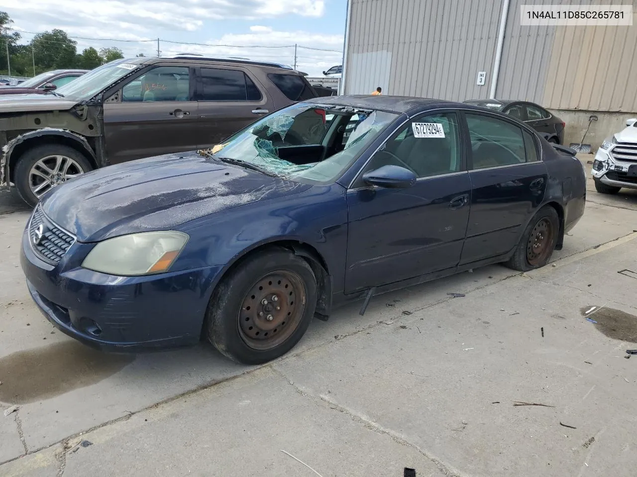 2005 Nissan Altima S VIN: 1N4AL11D85C265781 Lot: 67279294