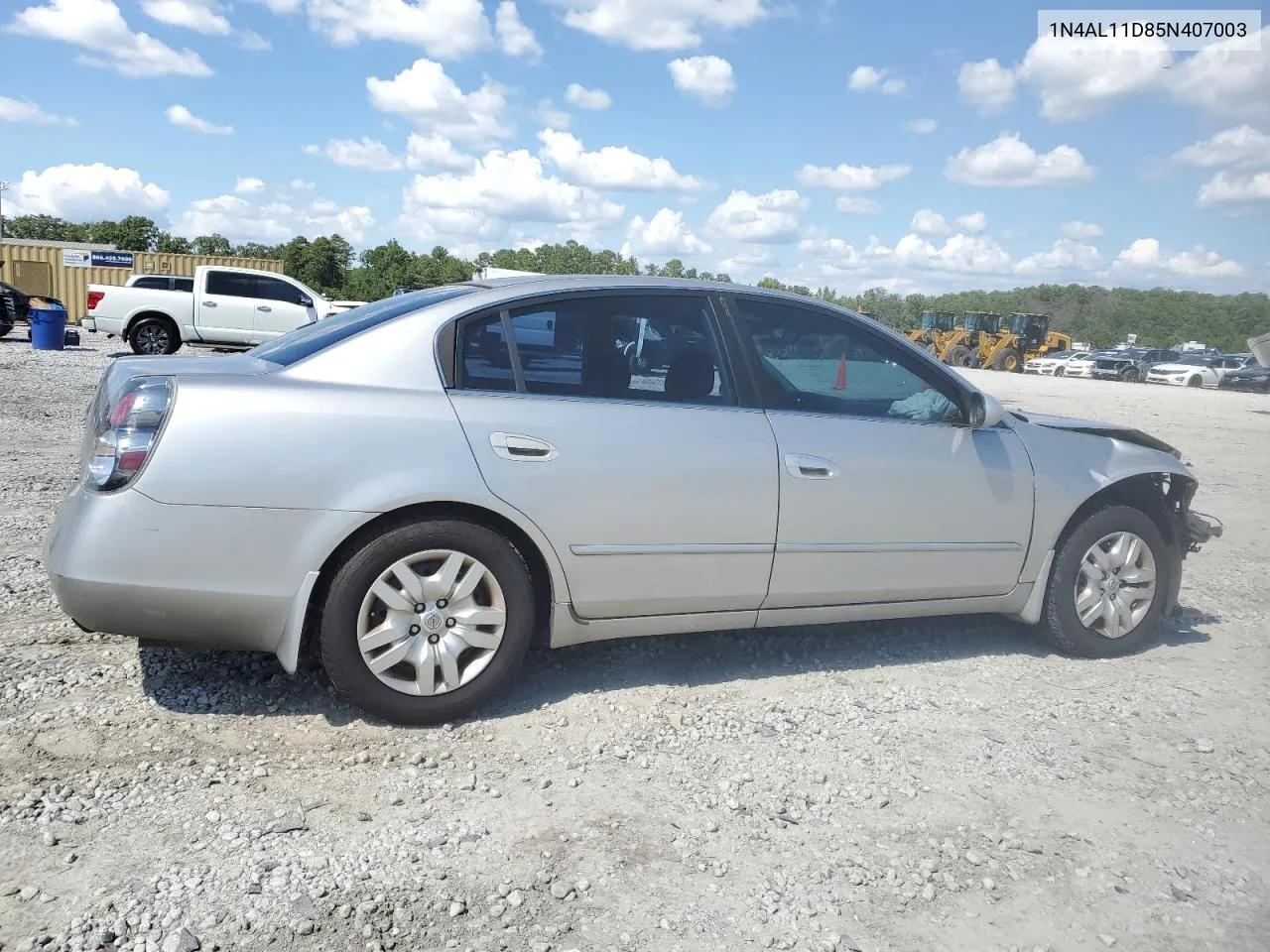 2005 Nissan Altima S VIN: 1N4AL11D85N407003 Lot: 67969044