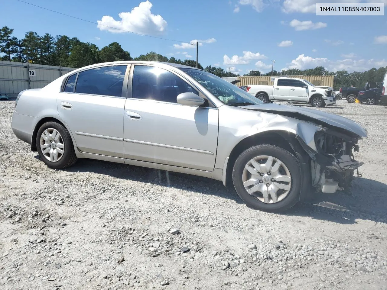 2005 Nissan Altima S VIN: 1N4AL11D85N407003 Lot: 67969044