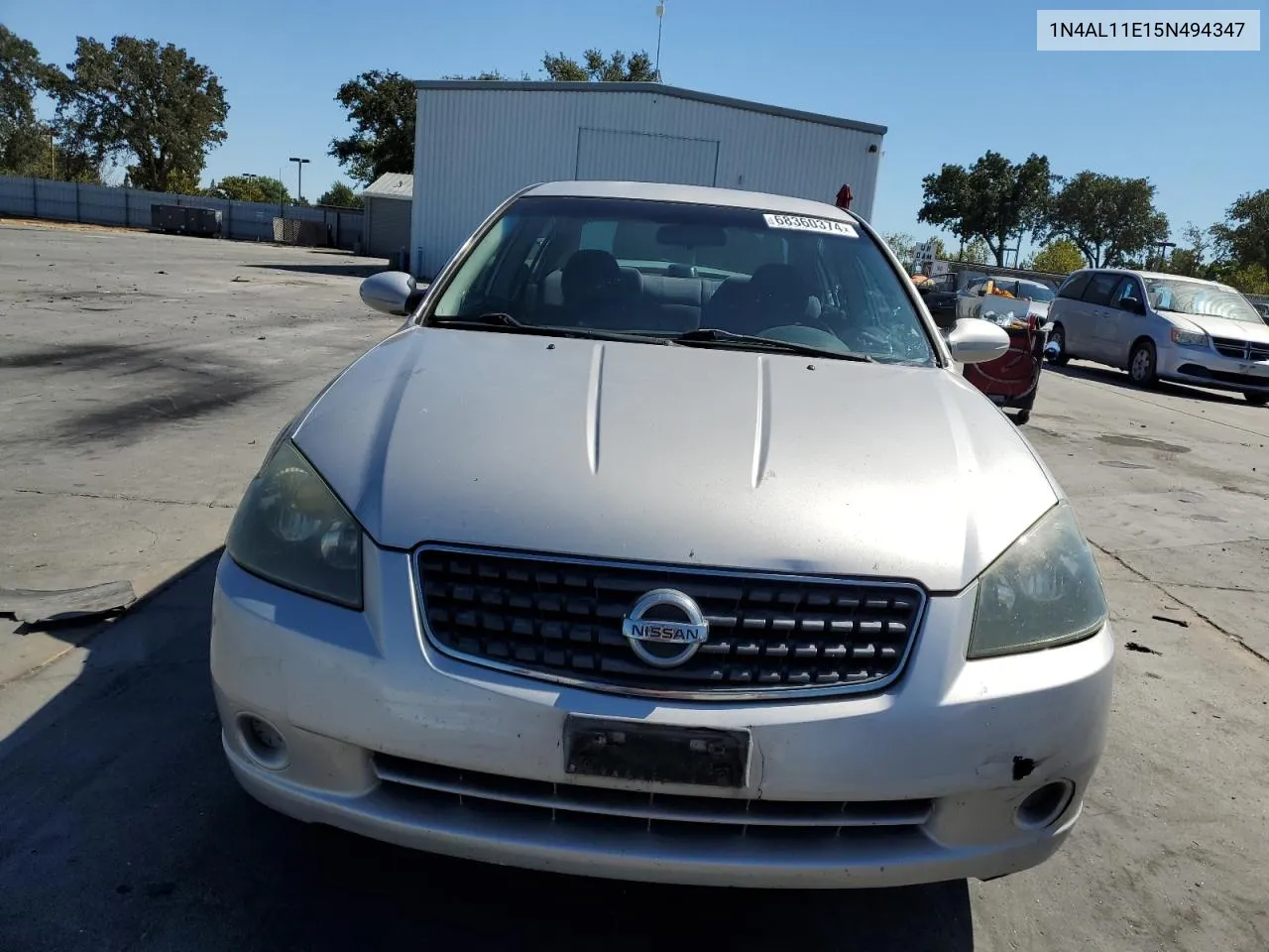 2005 Nissan Altima S VIN: 1N4AL11E15N494347 Lot: 68360374