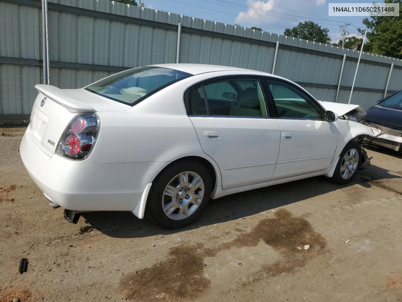 2005 Nissan Altima S VIN: 1N4AL11D65C251488 Lot: 72130974