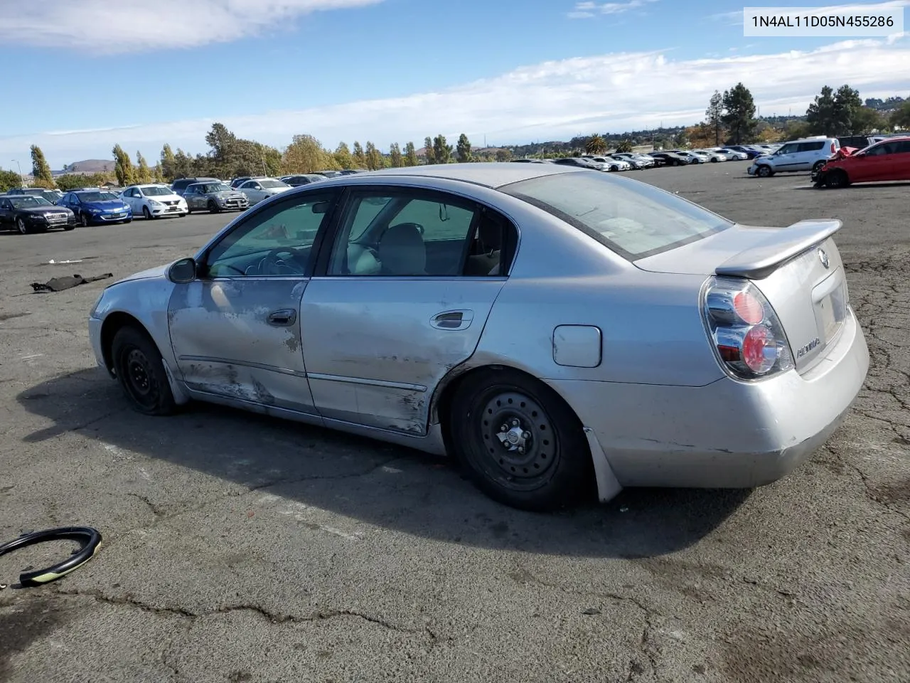 2005 Nissan Altima S VIN: 1N4AL11D05N455286 Lot: 76390924