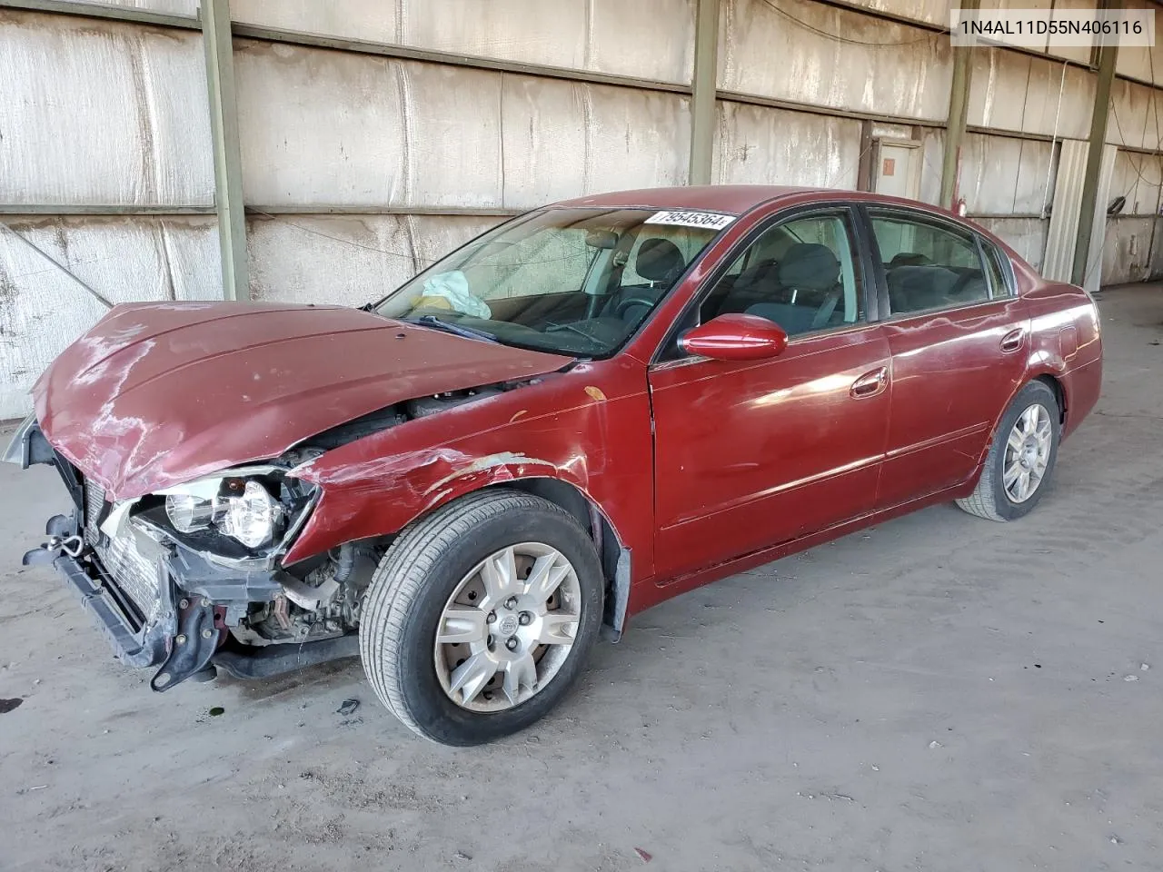 2005 Nissan Altima S VIN: 1N4AL11D55N406116 Lot: 79545364