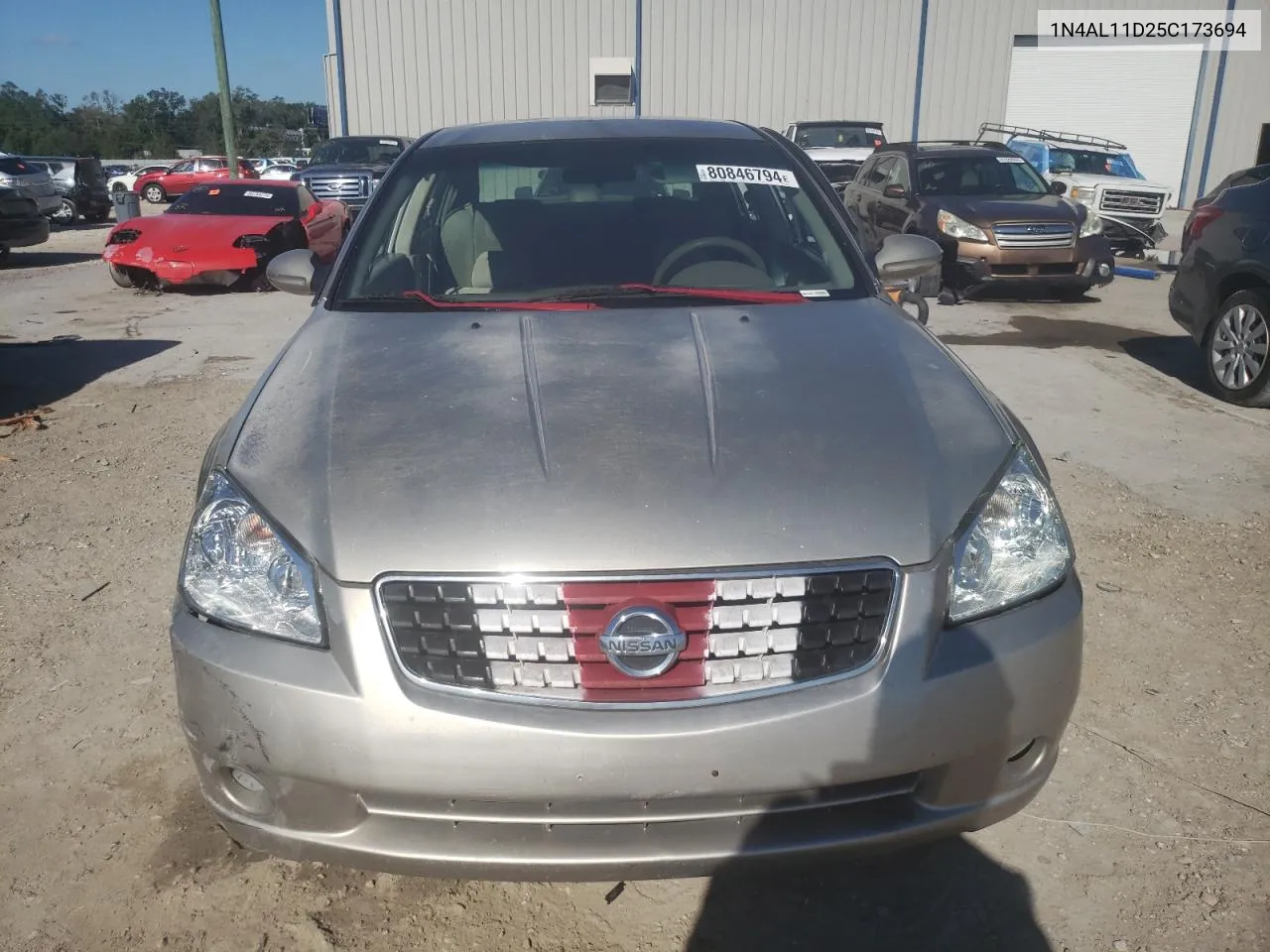 2005 Nissan Altima S VIN: 1N4AL11D25C173694 Lot: 80846794