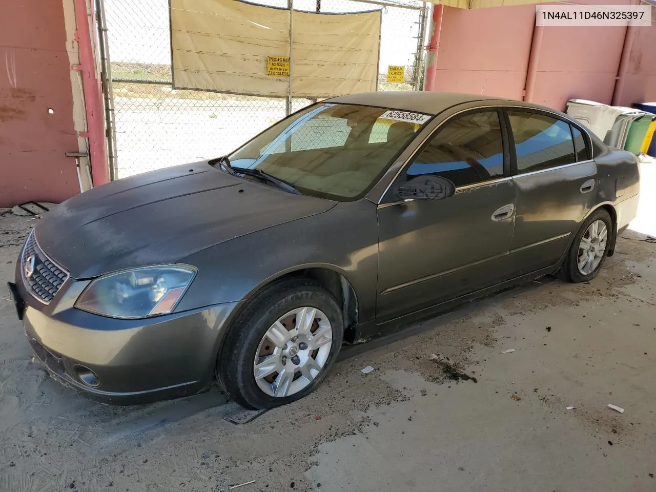 2006 Nissan Altima S VIN: 1N4AL11D46N325397 Lot: 62558584