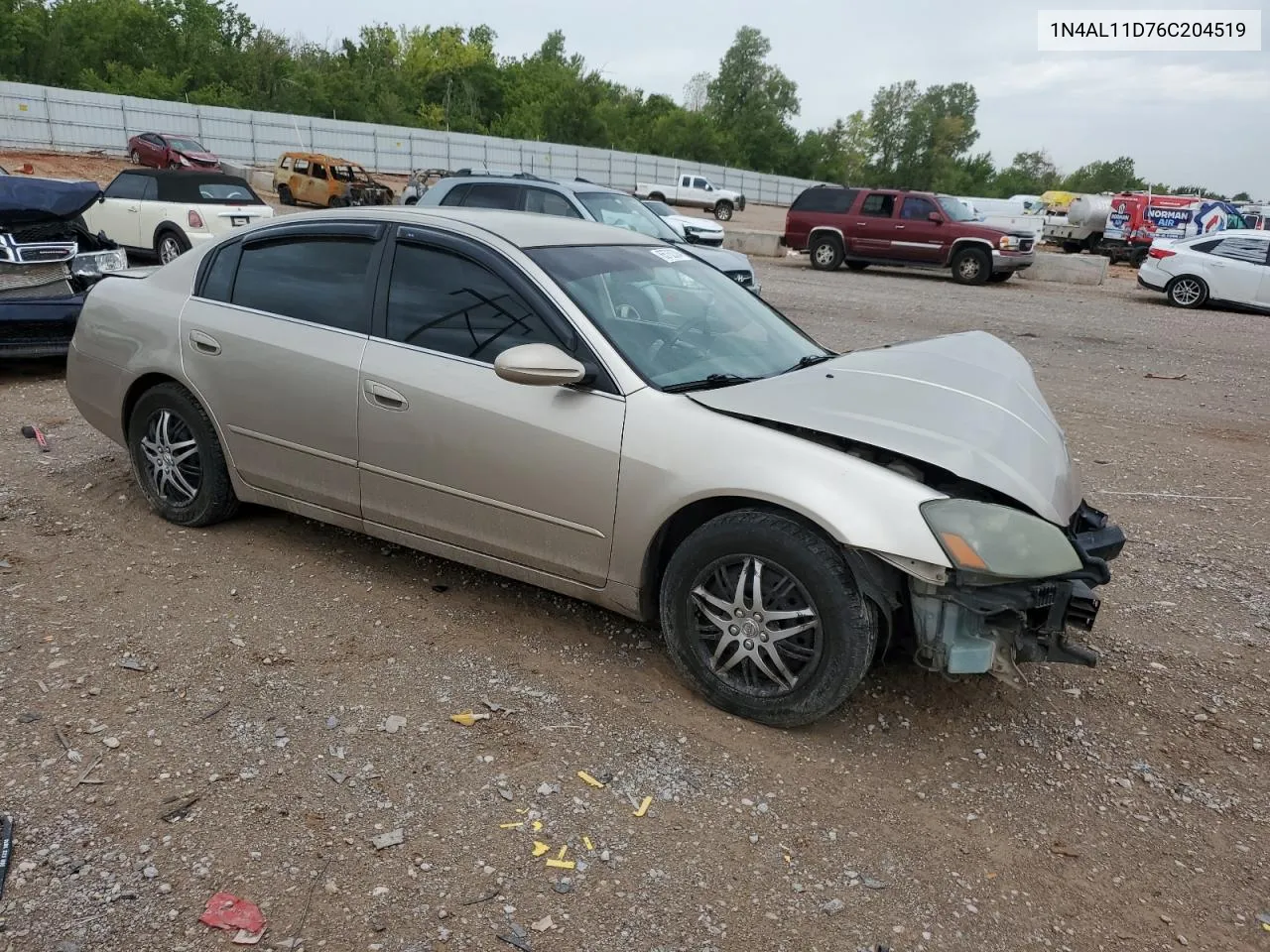 2006 Nissan Altima S VIN: 1N4AL11D76C204519 Lot: 65762384